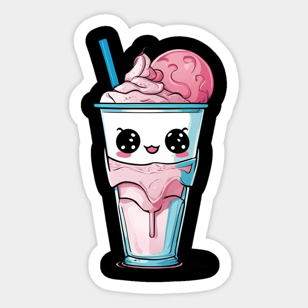Kawaii Milkshake Sticker by animegirlnft